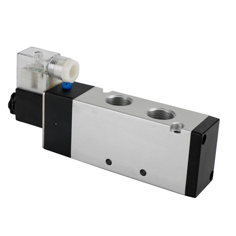 Válvula de aire solenoide eléctrica neumática 4V310-10 DC 12V 2 posiciones 5 vías PT 1/2 "