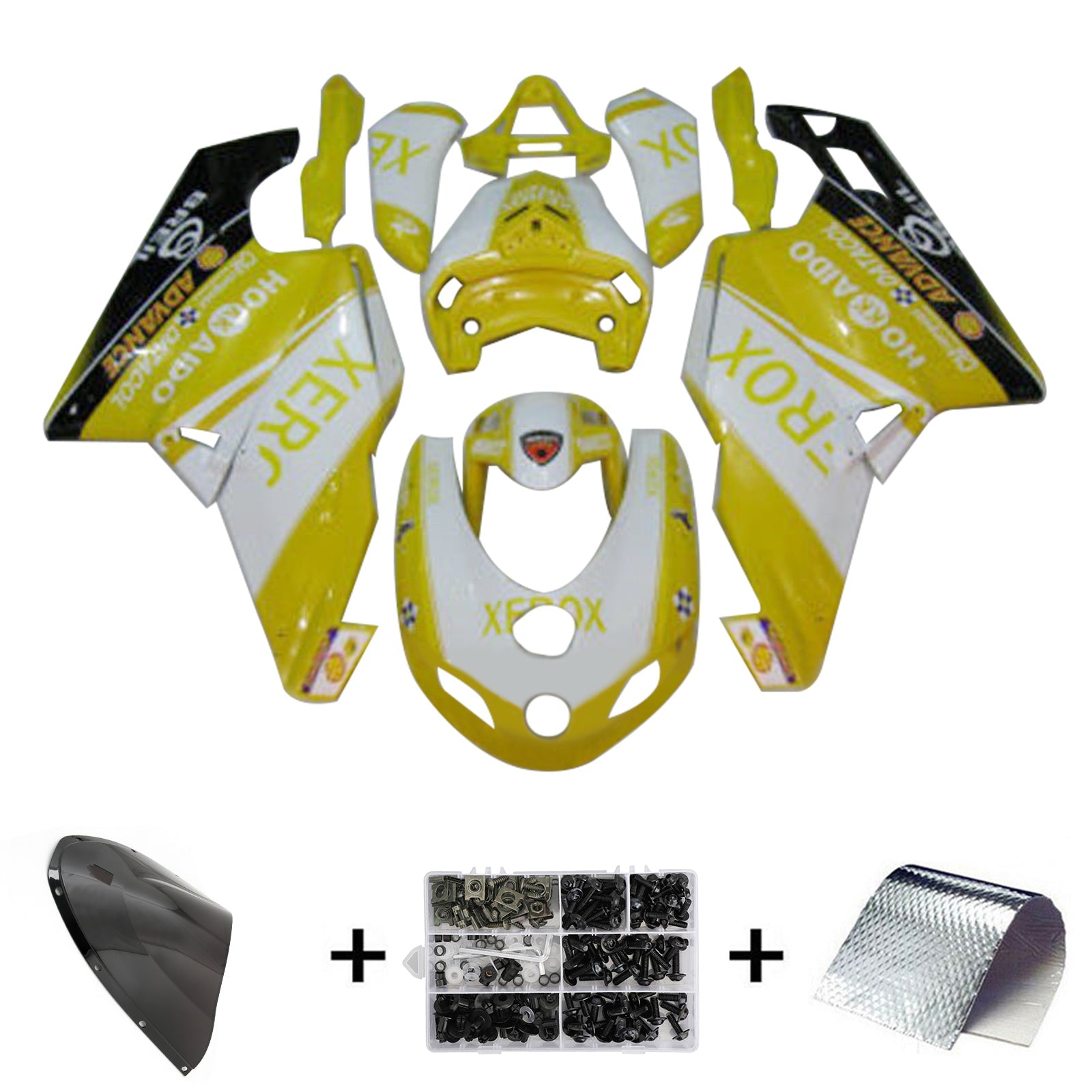 Amotopart Ducati 999 749 2005 2006 Kit Carenado Carrocería ABS