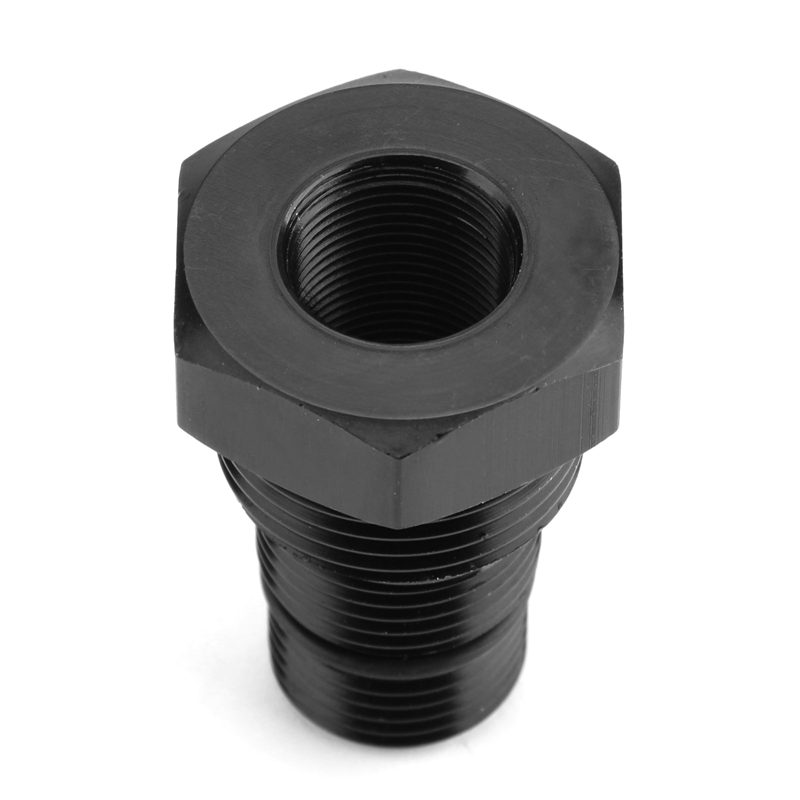 Oil Filter Adapter 5/8-24 to 3/4-16&13/16-16&3/4NPT Threaded Black Aluminum Generic