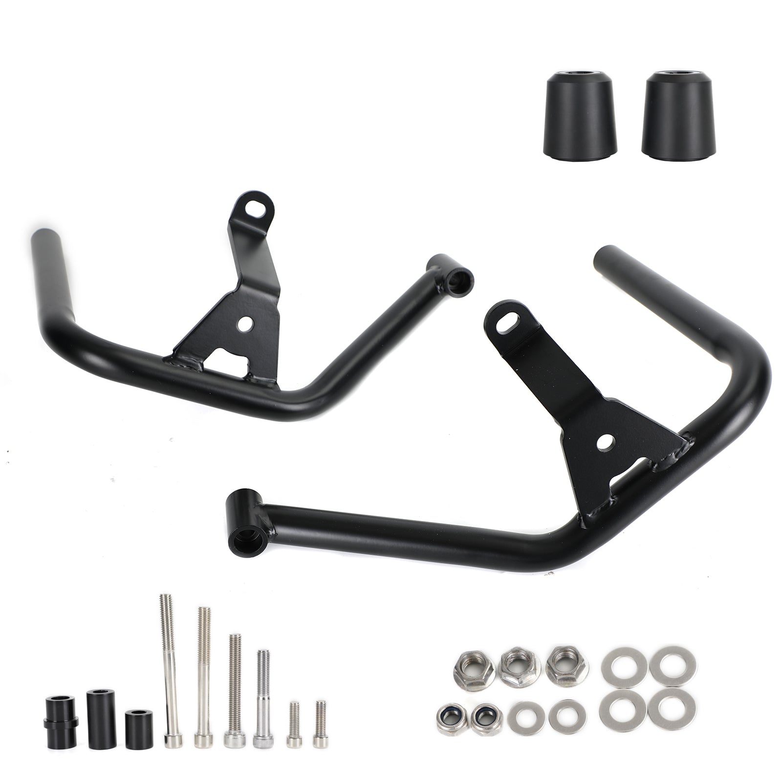 Black Engine Protection Guard Frame Crash Bars Iron Fits For Tr Trident 660 21 Generic