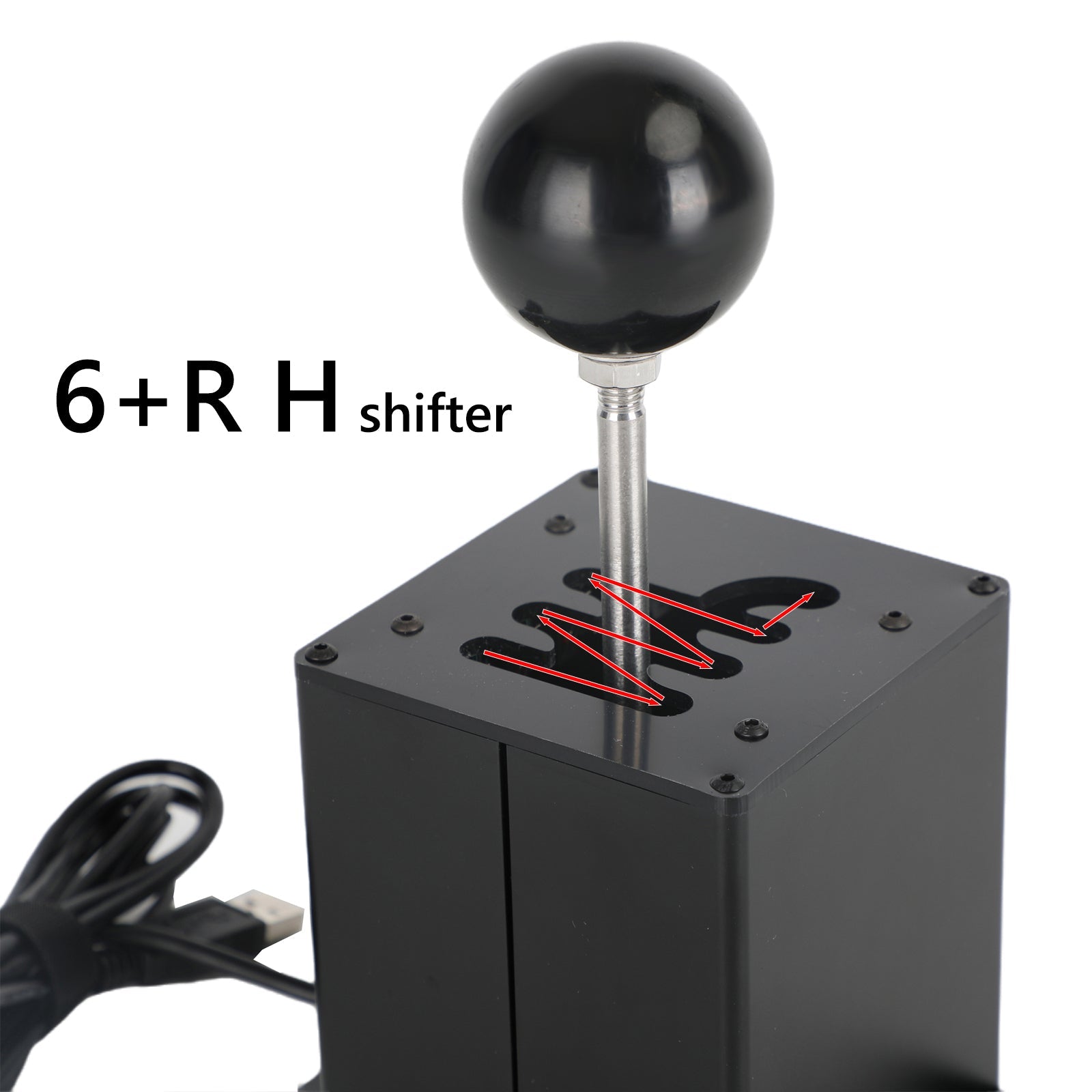 6 + R 7 + R USB Simulator H Gear Shifter لـ Logitech T300RS/GT عجلة القيادة PC