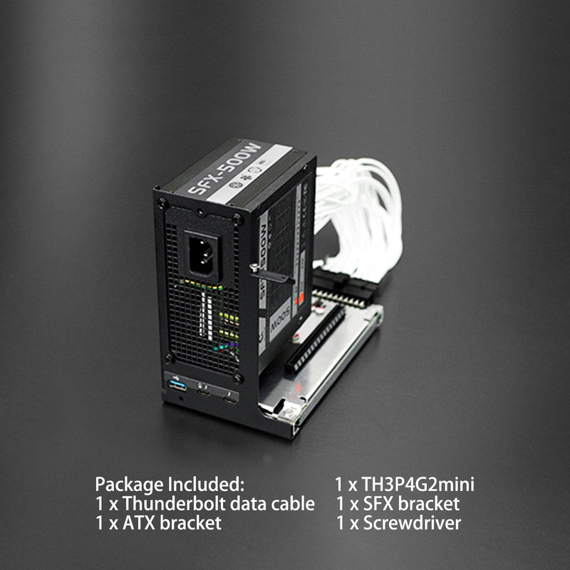 Soporte extendido de tarjeta gráfica Thunderbolt 3 4 puertos TH3P4G2 mini USB3.0