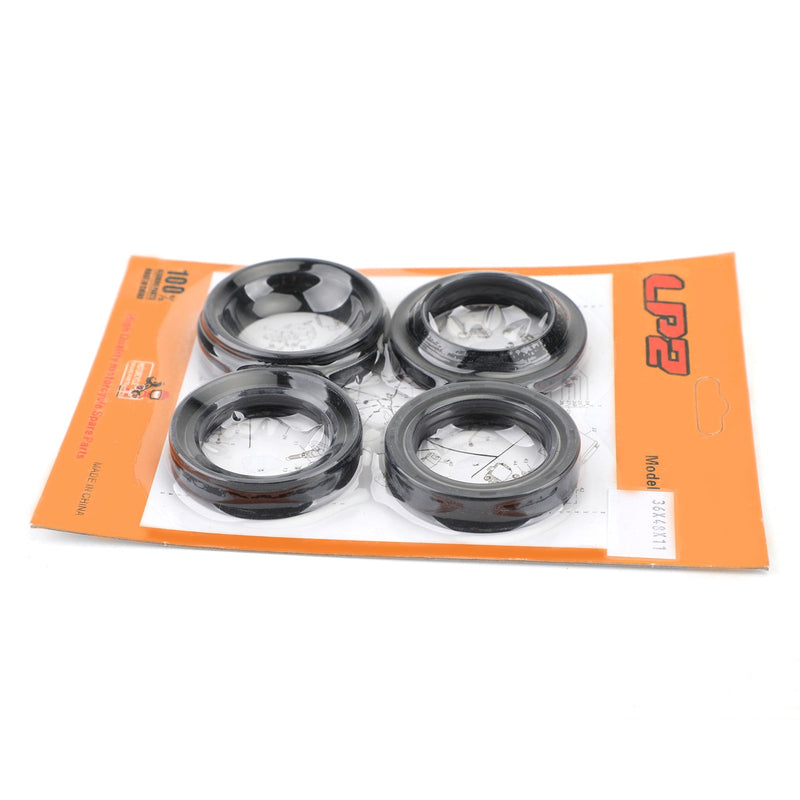 Front Fork Oil Seal Dust Seal Kit for Kawasaki EL EN EX EL450 EL250 EN500 85-07 Generic