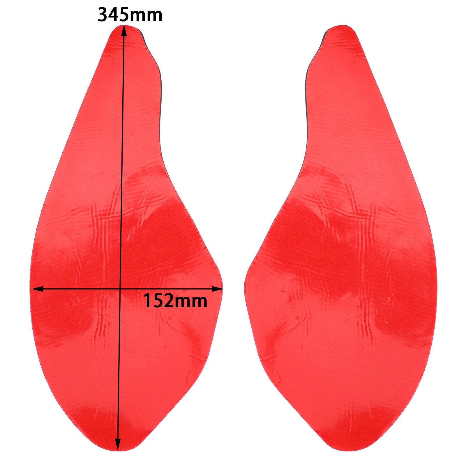 2X almohadillas de agarre de tracción de tanque lateral aptas para Triumph Daytona 675 2013/2016 goma genérica