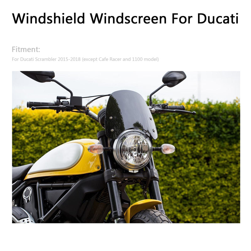 Parabrisas Protección contra el viento del parabrisas Para 15-2018 Ducati Scrambler Generic