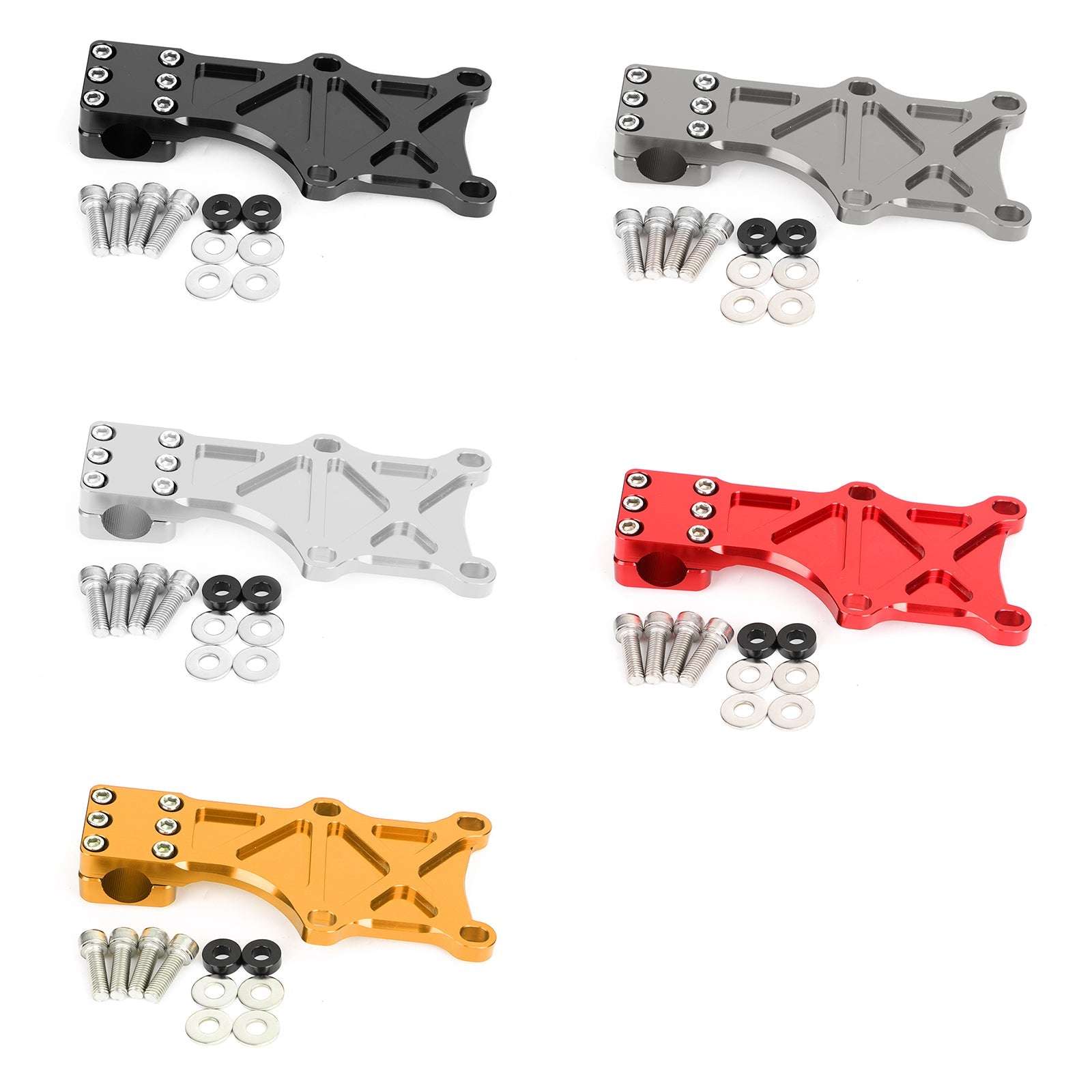 MadHornets Red Engine Guard Bracket Fixed Fastening Plate For Honda MSX125 Grom 2013-2019
