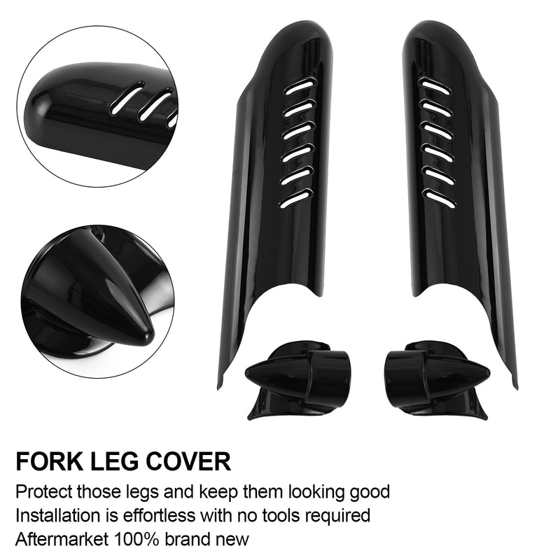 Fork Lower Leg Deflectors Shield Cover For Touring Electra Glide FLHT 2000-2013 Generic