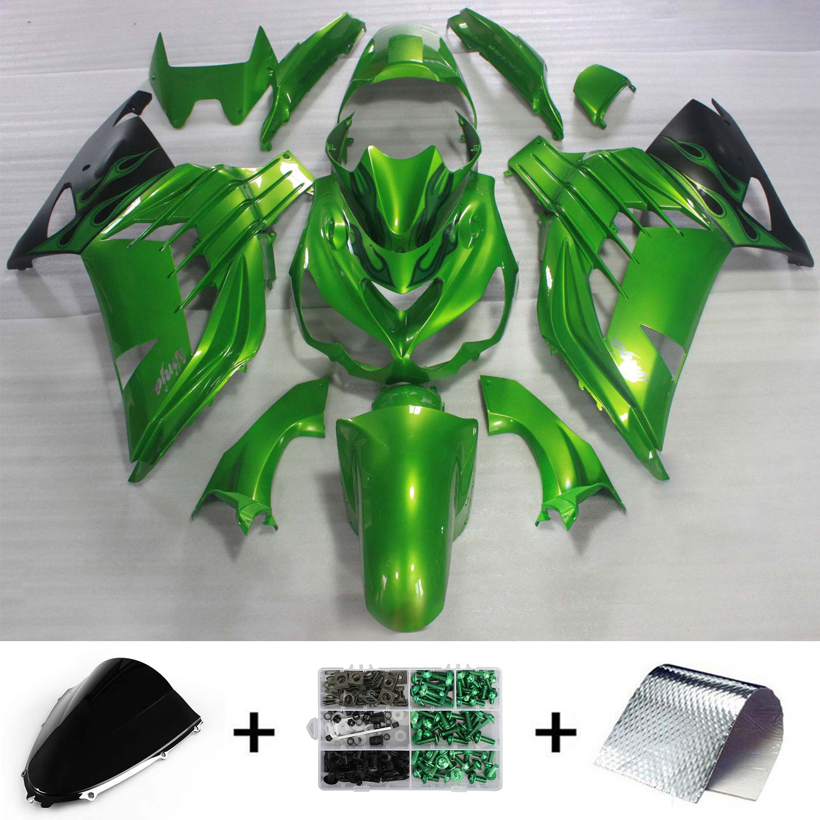 Kawasaki ZX14R 2006-2011 Fairing Kit Bodywork Plastic ABS