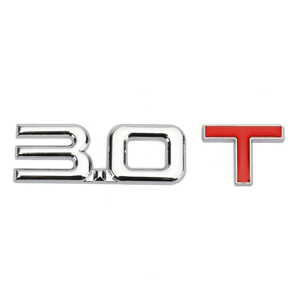 Etiqueta engomada de la insignia del emblema del metal 3D 3.0T para Audi A3 A4 A5 A6 A7 B6 B7 B8 Q3 Q5 Q7 TT genérico