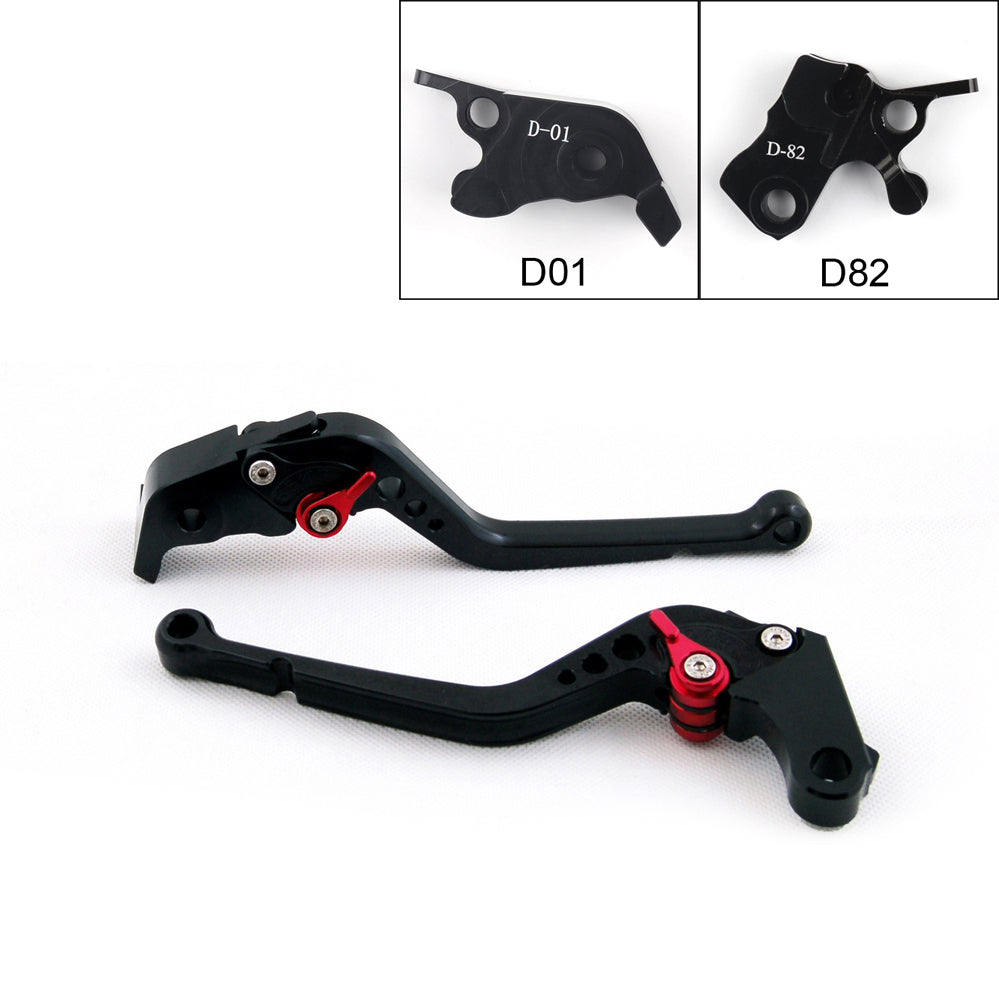 Long Brake Clutch Levers For Ducati HYPERMOTARD 821 SP 2013-2015 Black Generic