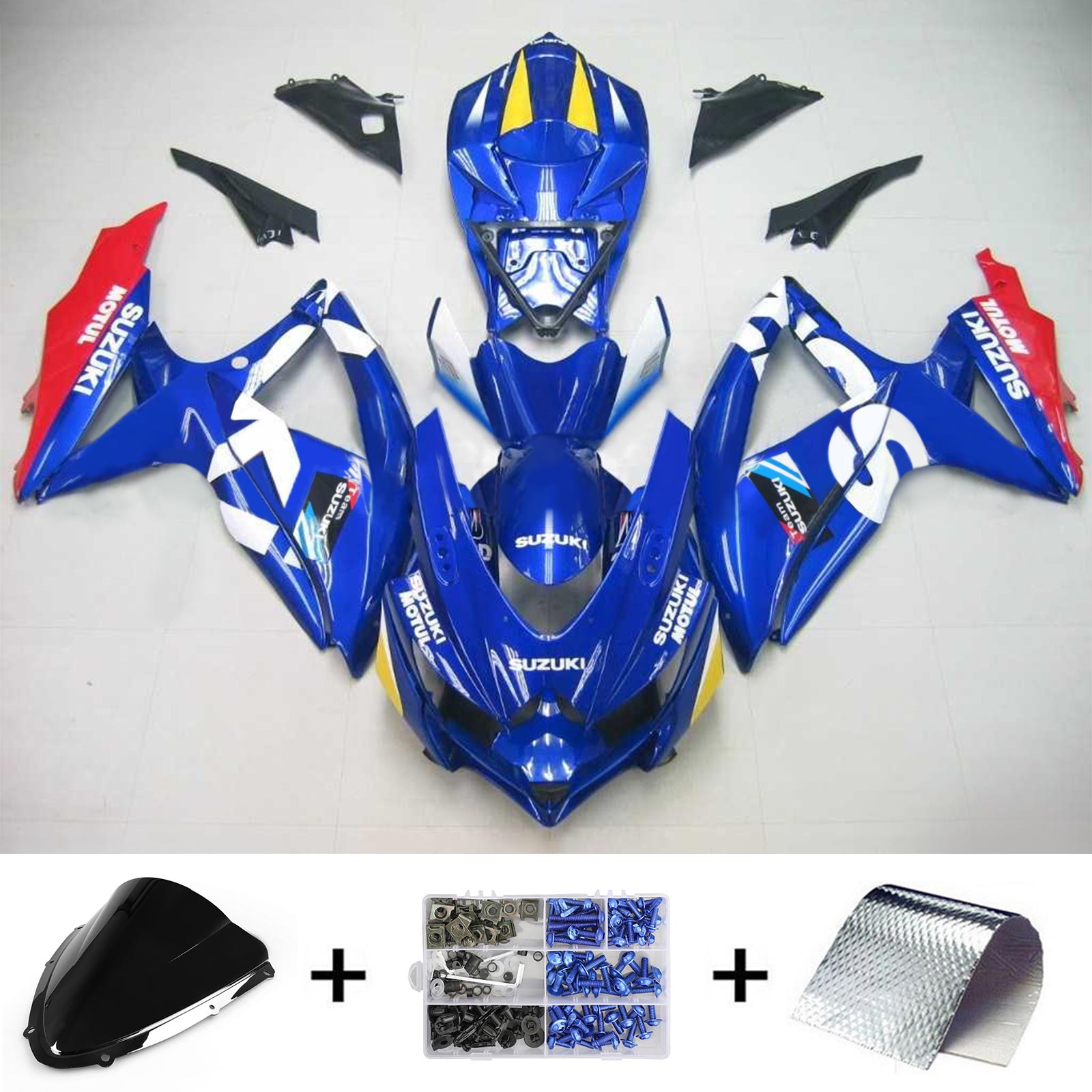 سوزوكي GSXR 600/750 2008-2010 الهدايا المجمعة هيكل السيارة البلاستيك ABS K8