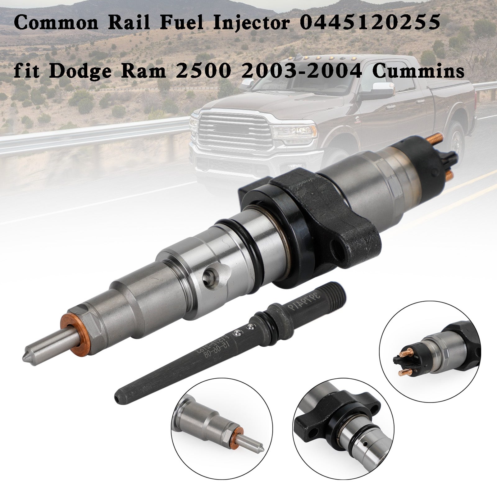 Dodge Ram 2500 2003-2004 Cummins 1PCS/6PCS Common Rail Fuel Injector 0445120255 Generic