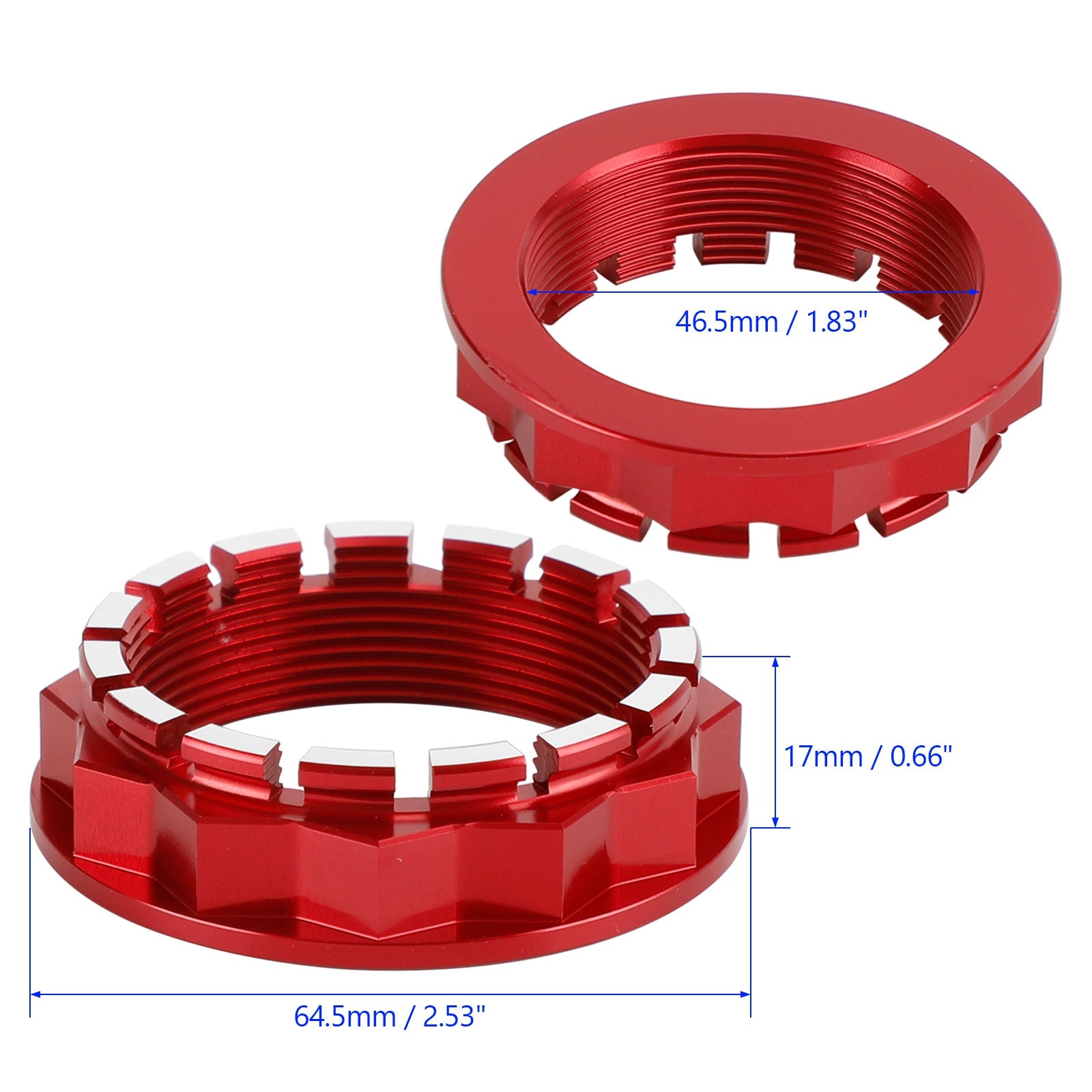 Ducati Panigale 1199/S/R, 1299/S/R, V2 ,V4/S/R Rear Wheel Axle Nut Red