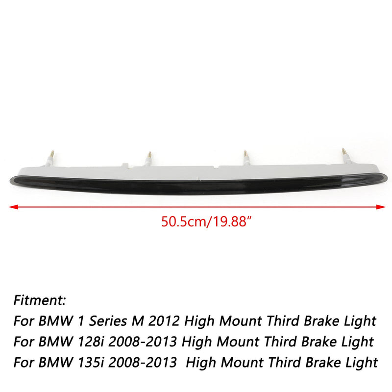 3rd Third Brake Light High Mount Center Red/BL Lens For BMW 128i 135i 1 Series M Generic CA Market