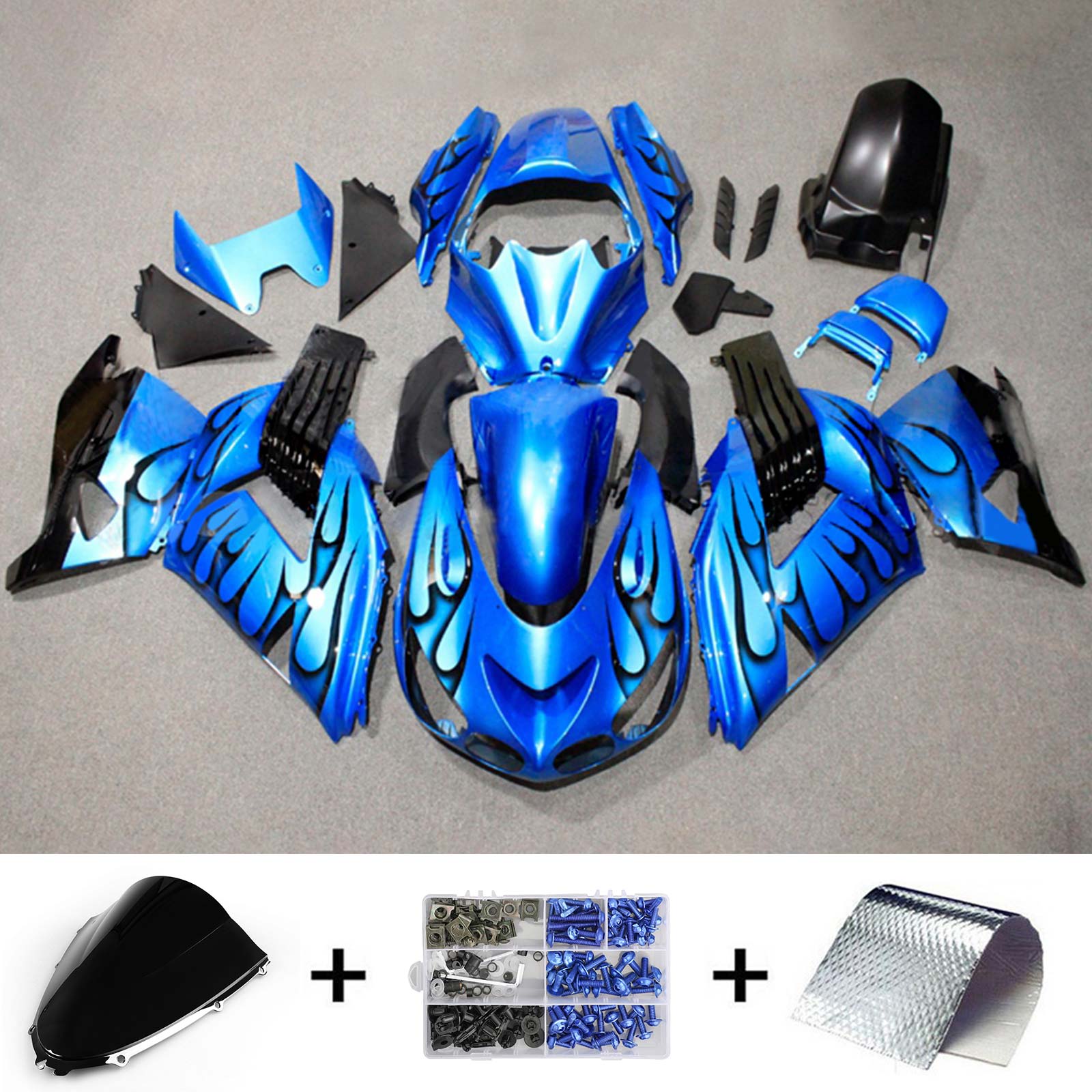 Kawasaki ZX14R 2006-2011 Fairing Kit Bodywork Plastic ABS