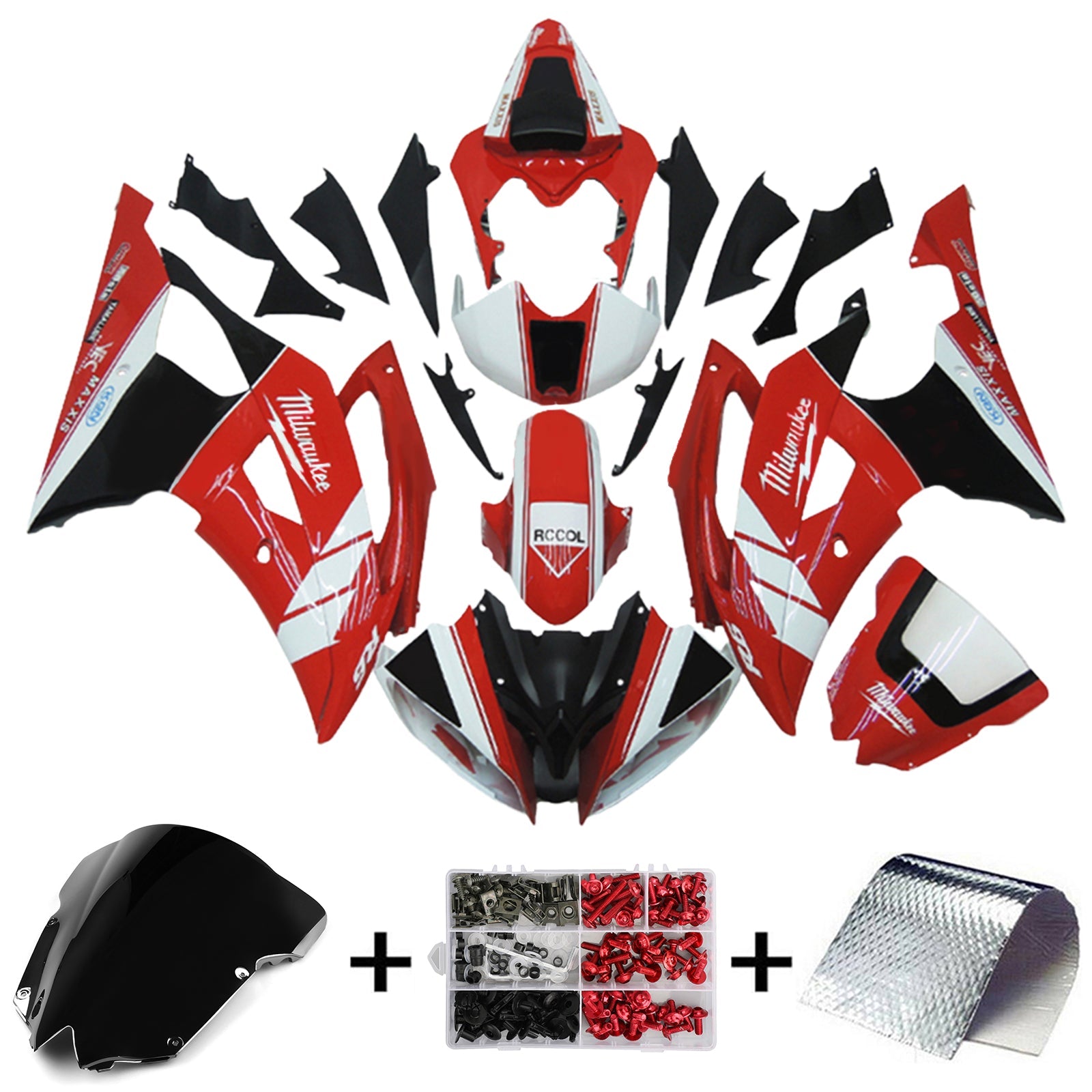 Yamaha YZF 600 R6 2008-2016 Fairing Kit Bodywork Plastic ABS