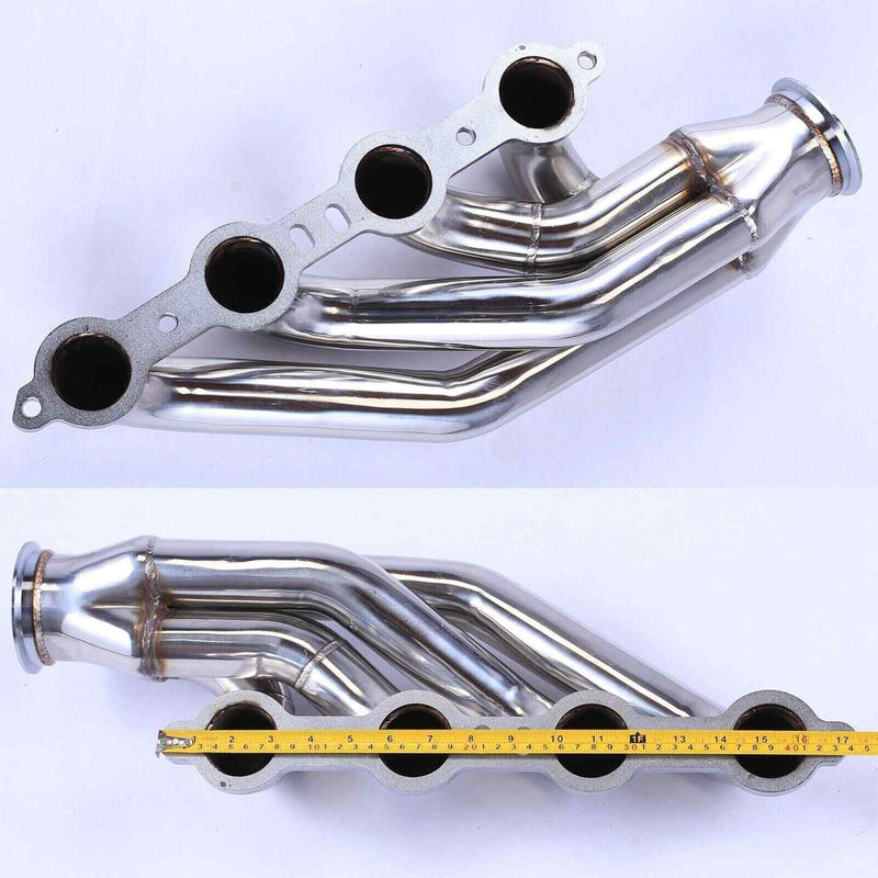 Turbo Exhaust Manifold Header Fit LS1 LS6 LSX V8 + Elbows T3 T4 to 3.0" V Band