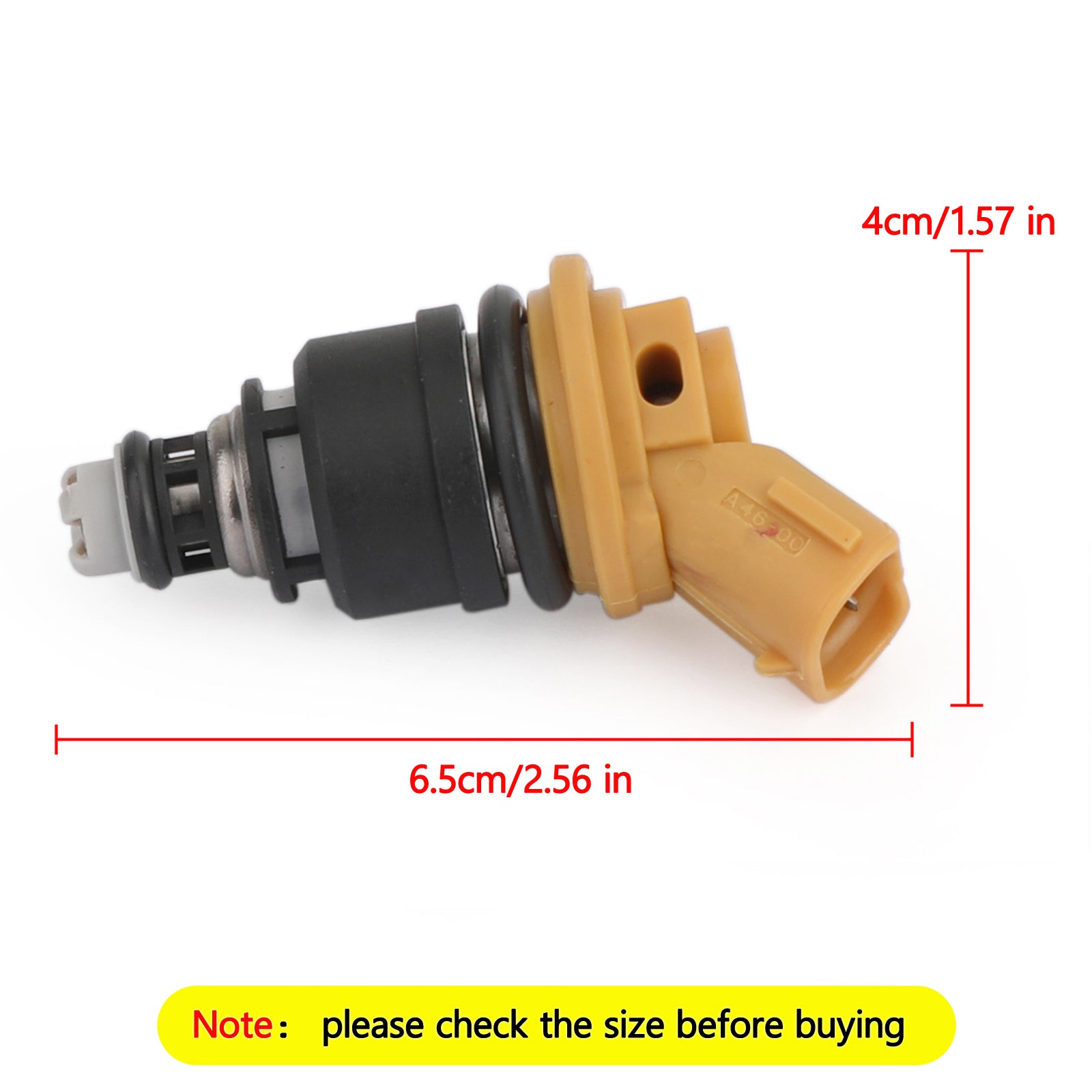 1Pcs 550cc Yellow Side Fuel Injectors 16600-AA170 For Sti WRX GC8 Generic