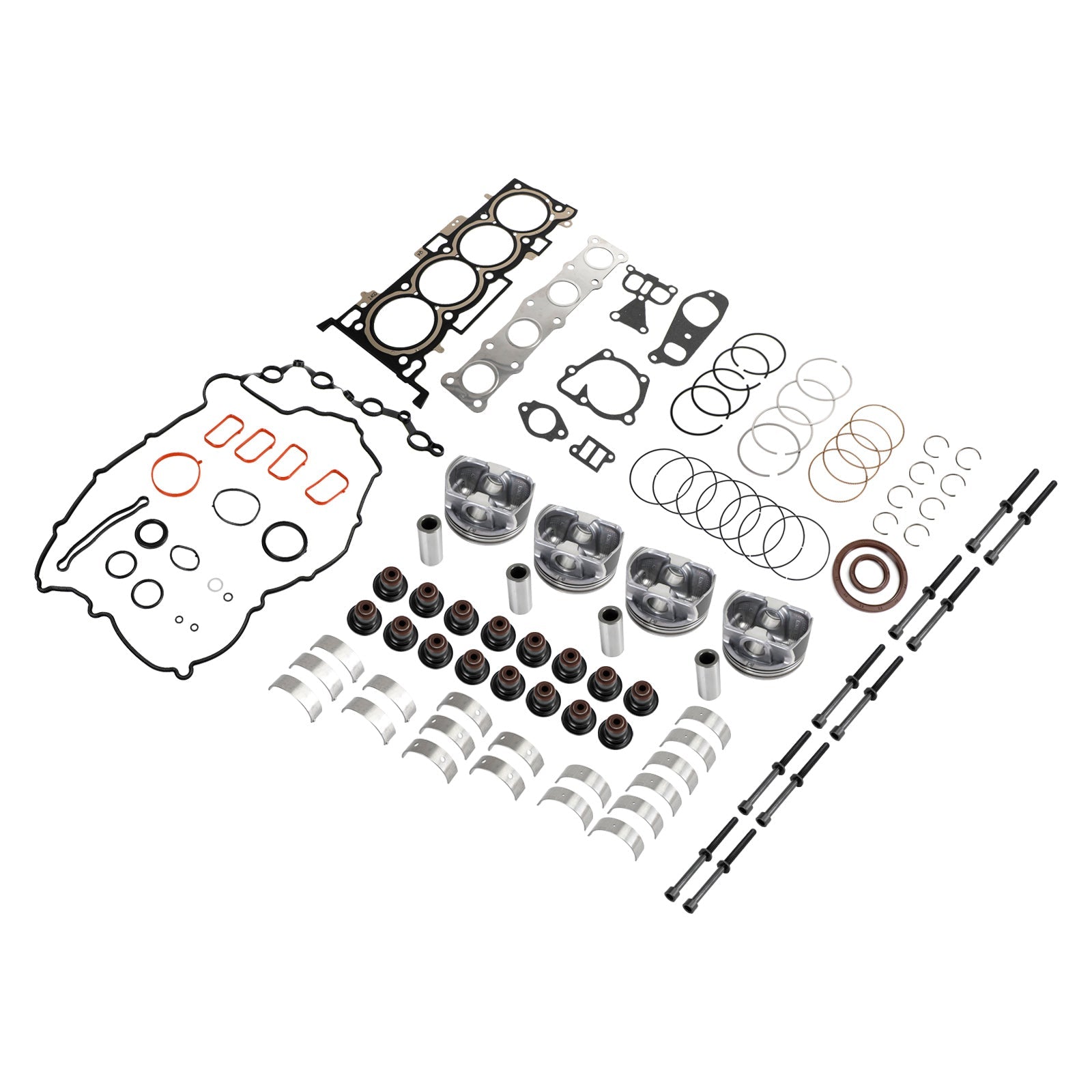 2017-2018 Hyundai Santa Fe Sport 4-Door 2.4L G4KJ 2.4L Engine Rebuild Pistons Gasket Overhaul Kit