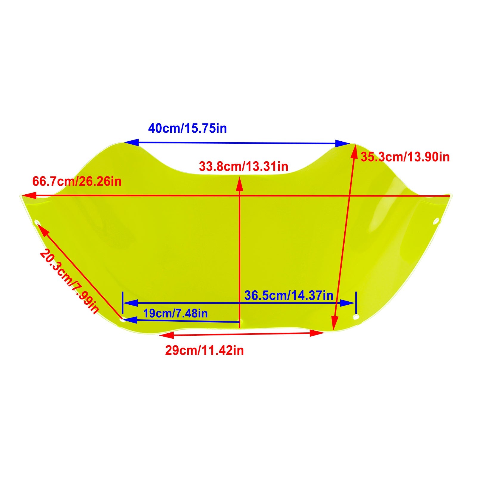 الطريق جيلد FLTR 1998-2013 ABS الزجاج الأمامي للدراجات النارية