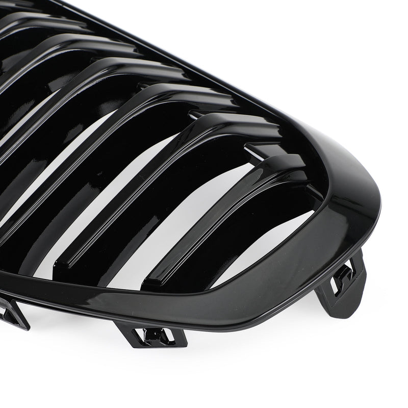 Rejilla de capó de repuesto frontal, color negro brillante, compatible con BMW F40 Serie 1 2019-2023, genérico