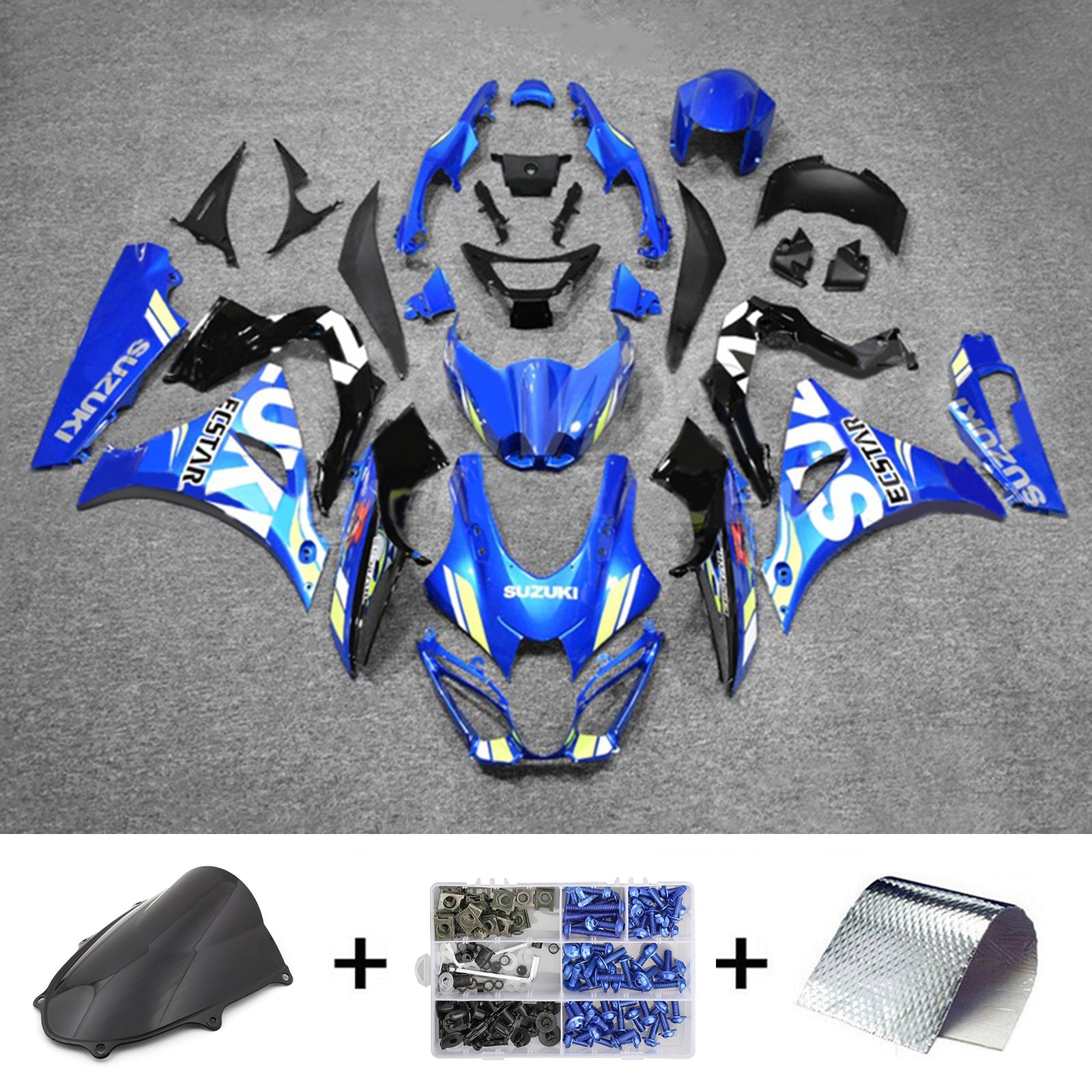 سوزوكي GSXR1000 2017-2023 K17 Fairing Kit هيكل السيارة بلاستيك ABS