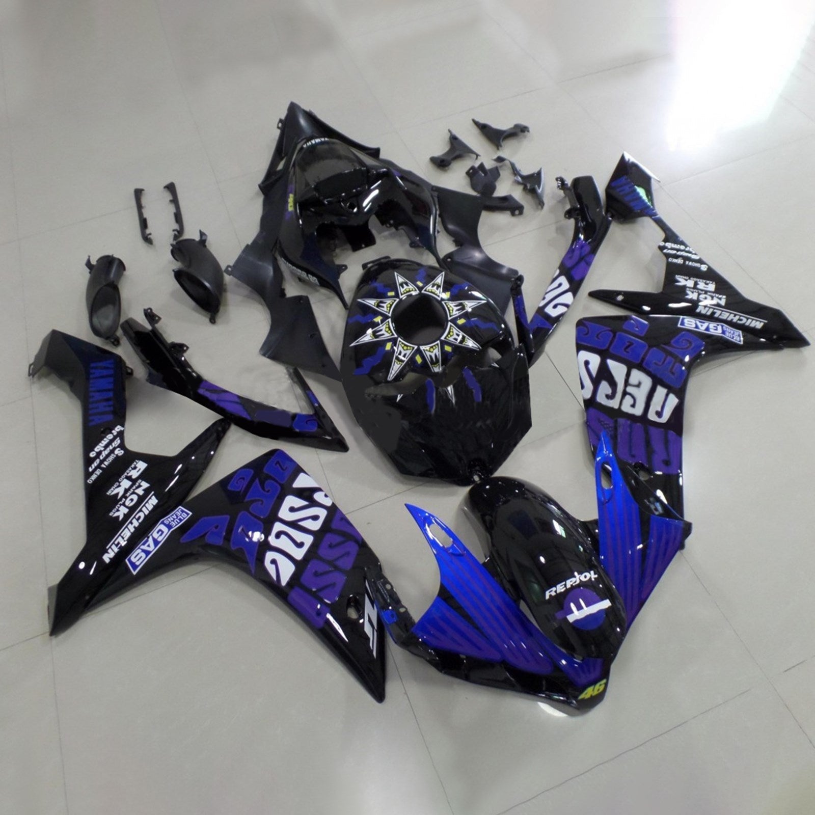 Yamaha YZF 1000 R1 2007-2008 Fairing Kit Bodywork Plastic ABS