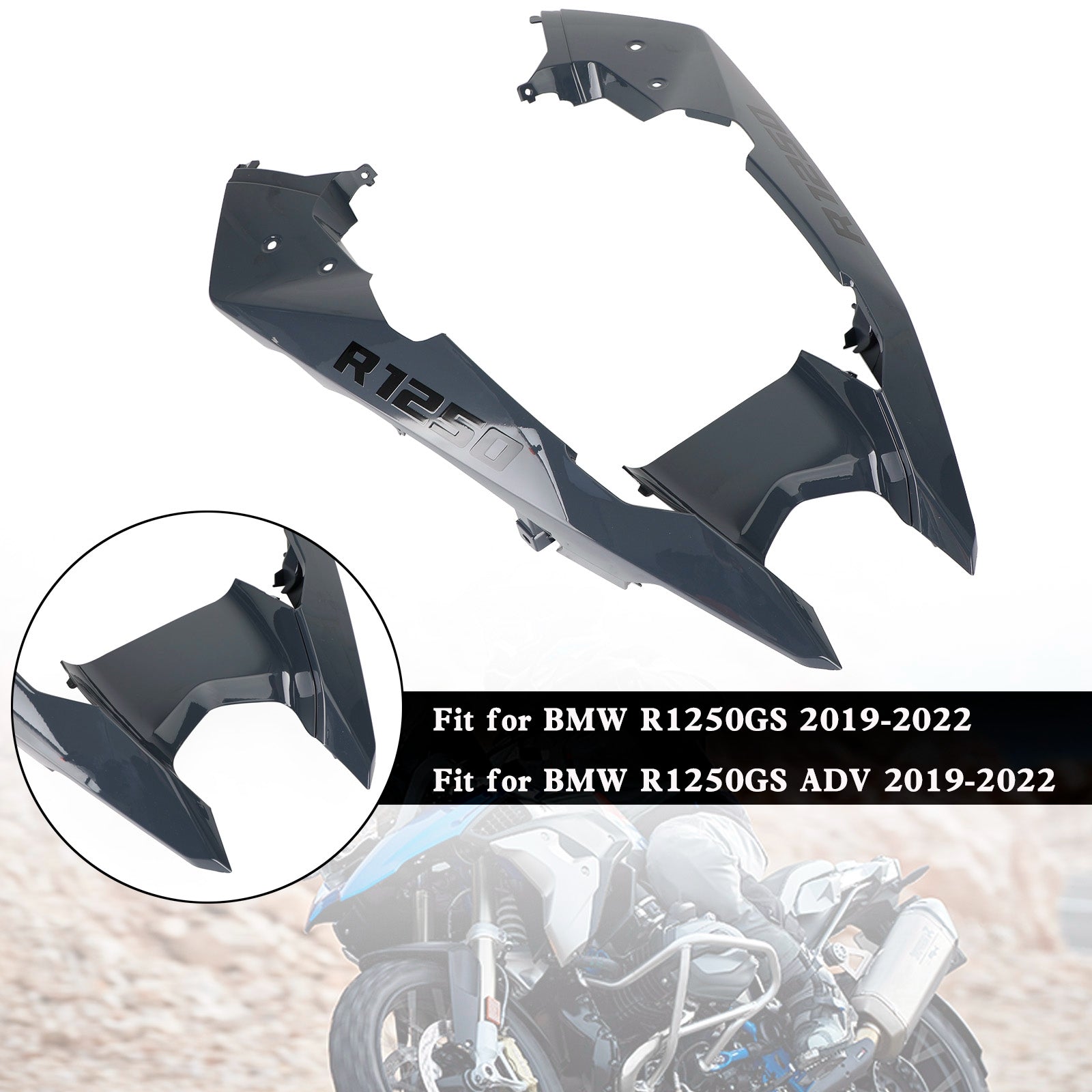 Cubierta de guardabarros de pico de carenado de nariz delantera para BMW R1250GS / ADV 2019-2022