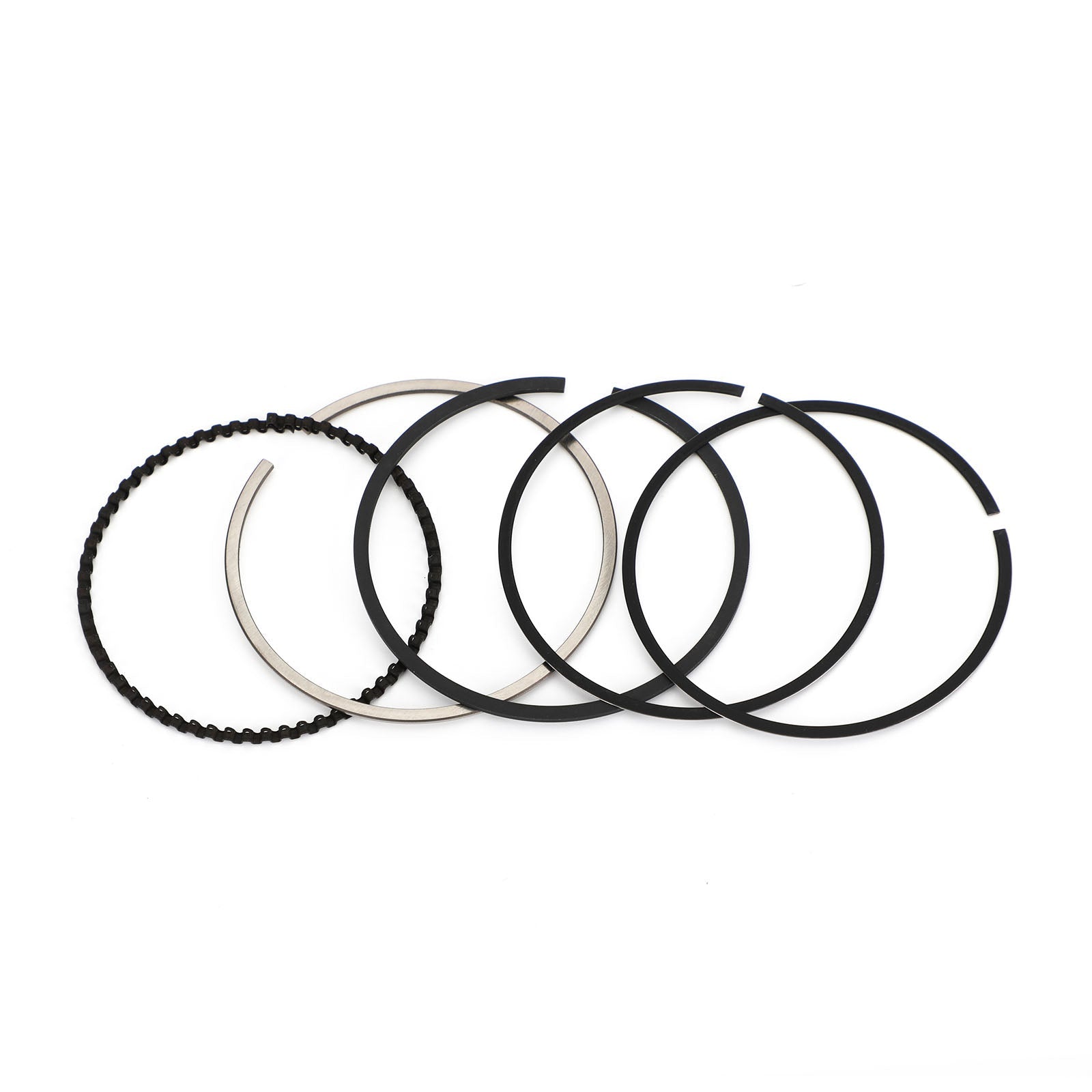 Piston Pin Ring Set STD / +0.25 / +0.50 / +0.75 / +1.00 Bore Size Fit for Yamaha YW XC 125 BWS Zuma Cygnus 14-20 Generic