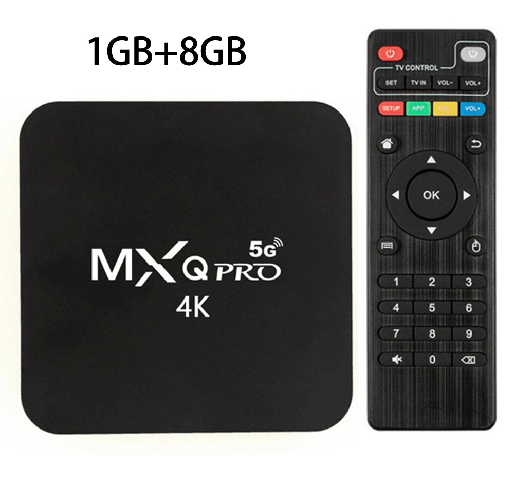 5G Wifi MXQ Pro 4K Ultra HD 64Bit Android رباعي النواة Smart TV Box Ram 1GB ROM 8GB