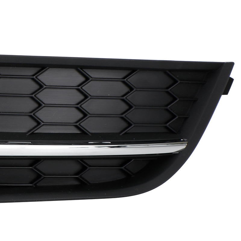 2 قطعة VW Passat 2012-2015 غطاء خفيف للضباب للقيادة الأمامية أسود/كروم
