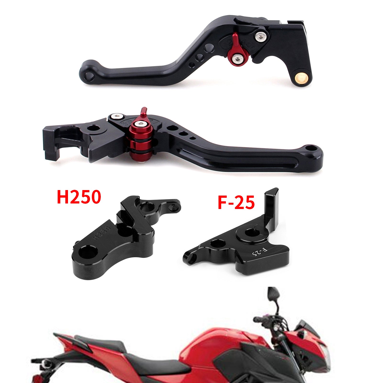 Short Clutch Brake Lever For Honda CB500F CBR500R 13-15 CBR300RR CB300F 14-16 Generic