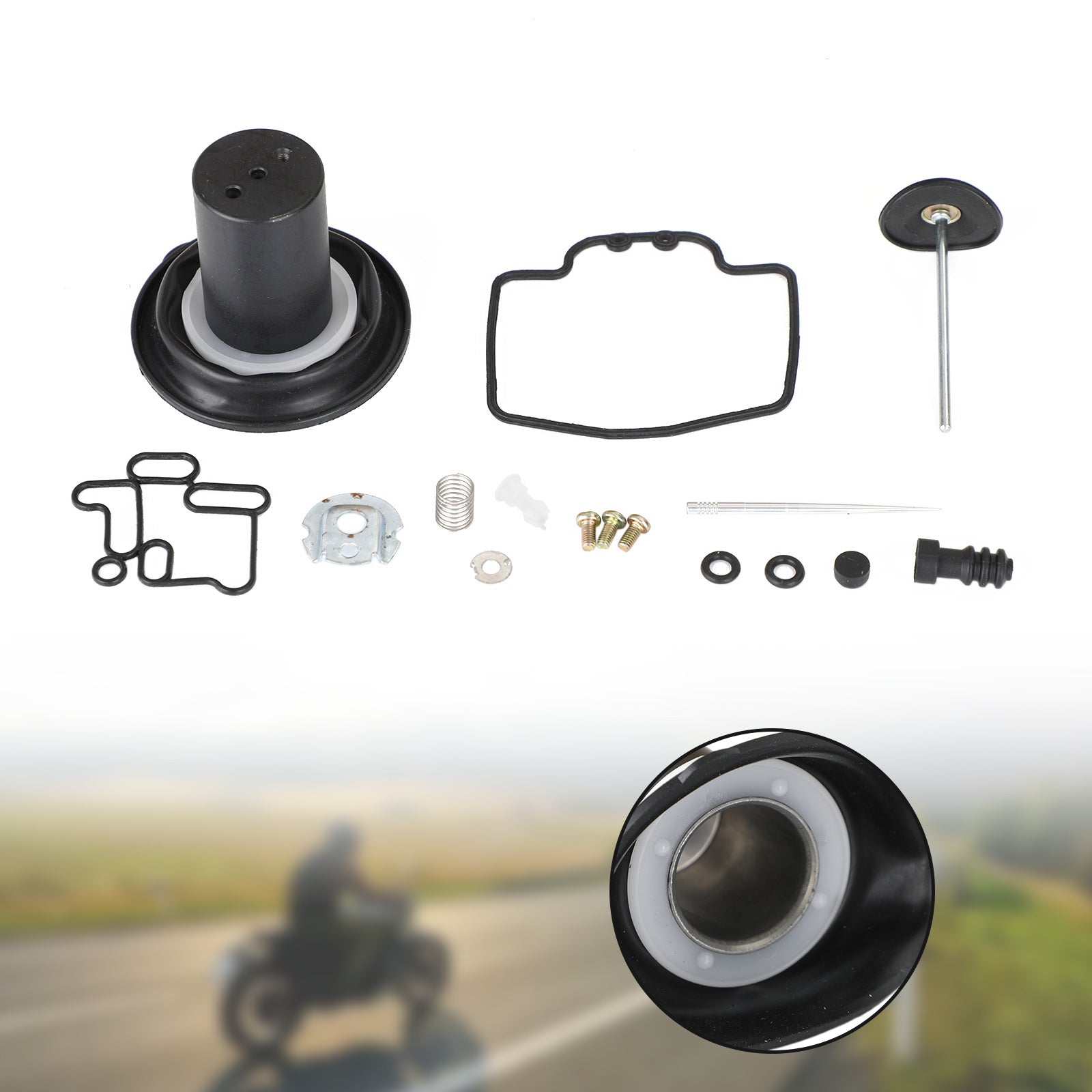 Carburetor repair kit plunger diaphragm fit for Yamaha MAJESTY YP250 1996-2003 Generic