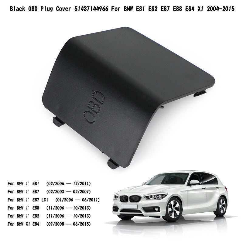 Cubierta de enchufe OBD negro LHD 51437144966 para BMW E81 E82 E87 E88 E84 X1 2004-2015 genérico