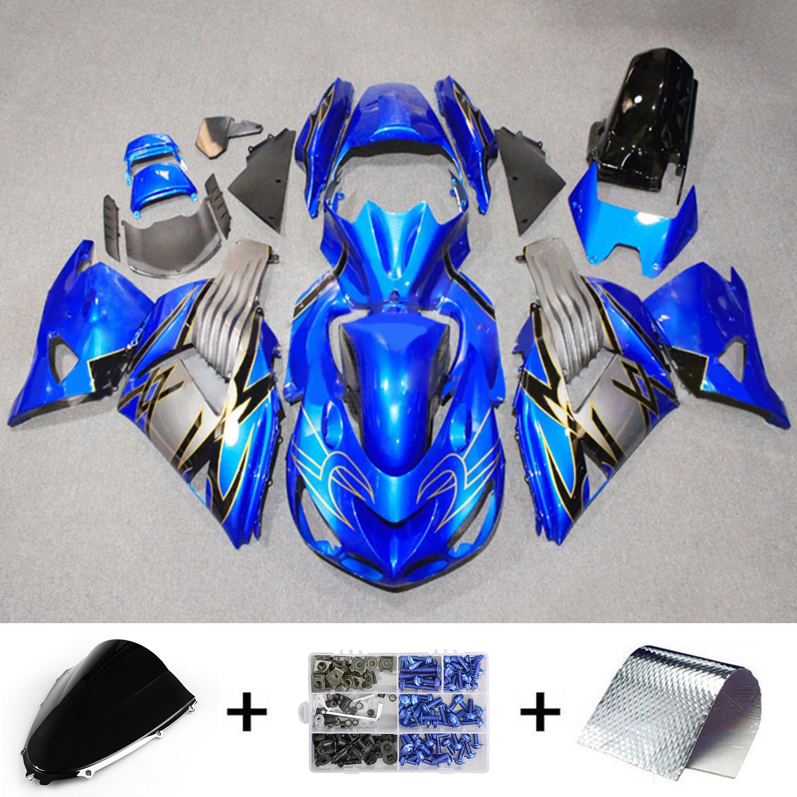 Kawasaki ZX14R 2006-2011 Fairing Kit Bodywork Plastic ABS