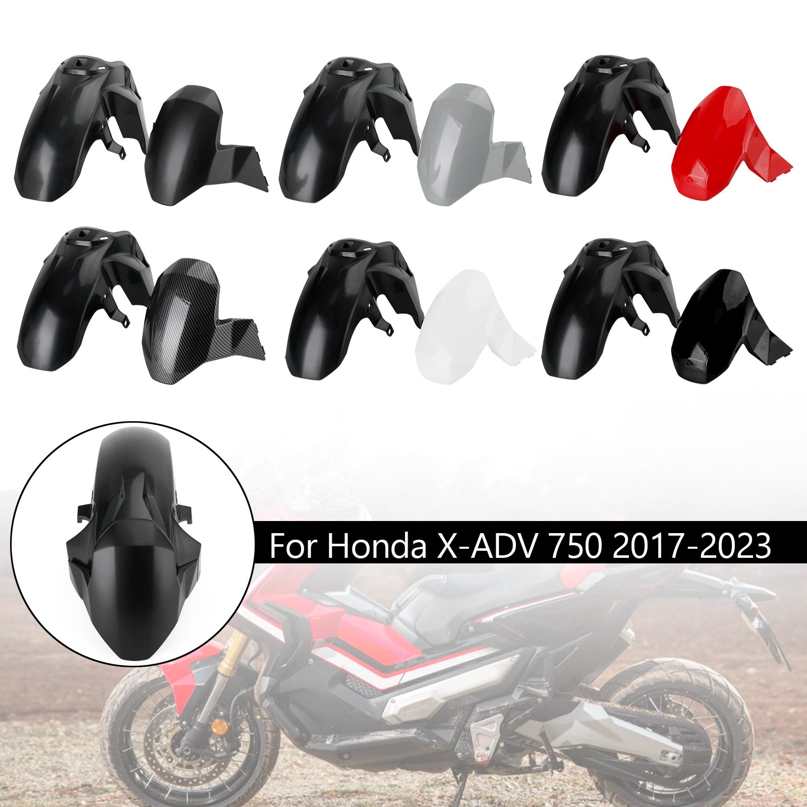 2017-2023 هوندا XADV750 X-ADV 750 حاجز أمامي من الطين