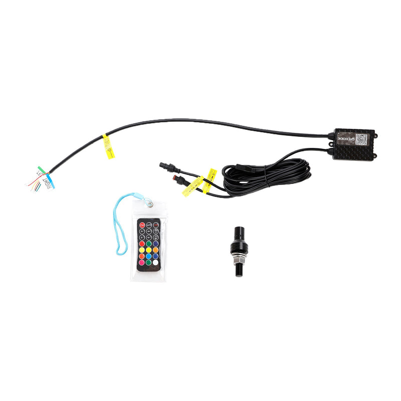 4ft RGB LED APP سوط أضواء هوائي ث/العلم التحكم عن بعد ل Polaris UTV ATV