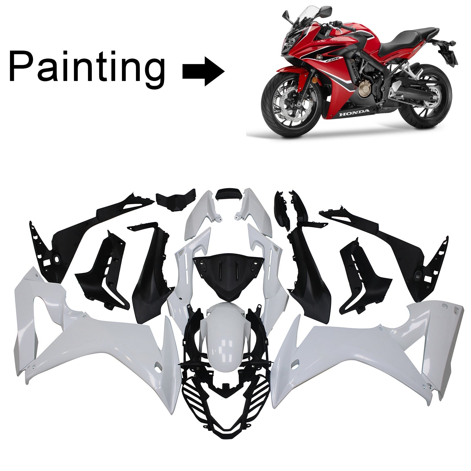 Honda CBR650F 2014-2016 Fairing Kit Bodywork Plastic ABS