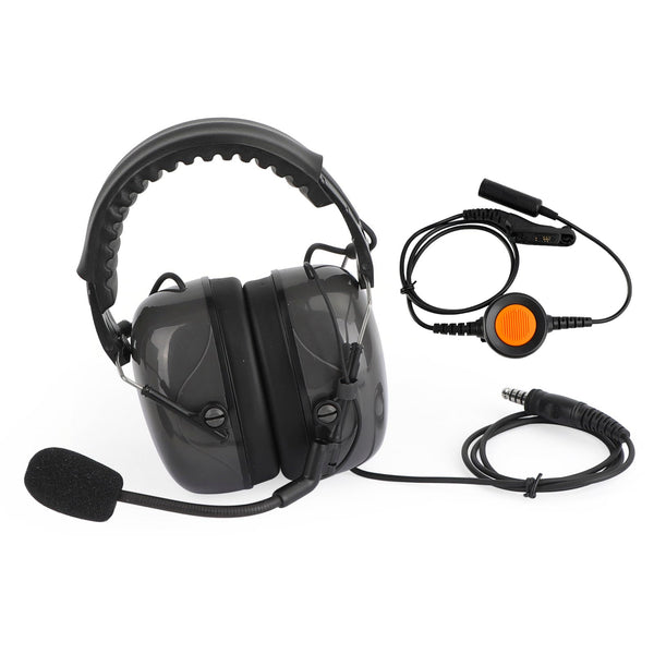 C5 Adjustable Noise Cancelling Headset 6-Pin U94 PTT For XiR P8200/P8208/P8260