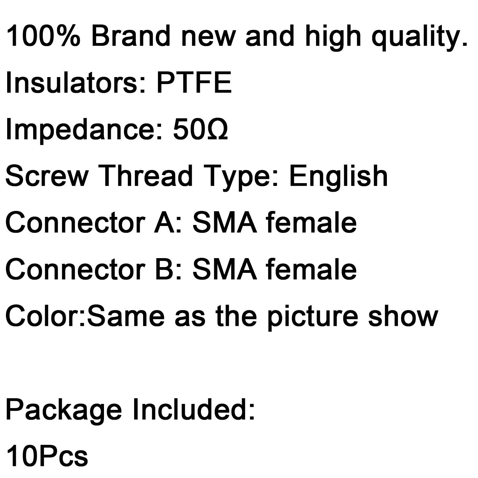 Adapter SMA Female To SMA Female Jack RF Connector Straight F/F