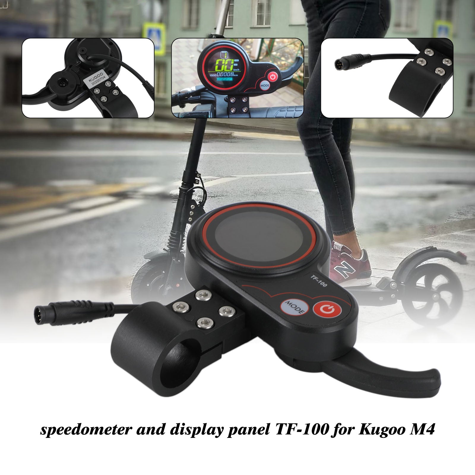 Electric Scooter TF-100 48V 20A Display speedometer Fit For Kugoo m4/M4 Pro