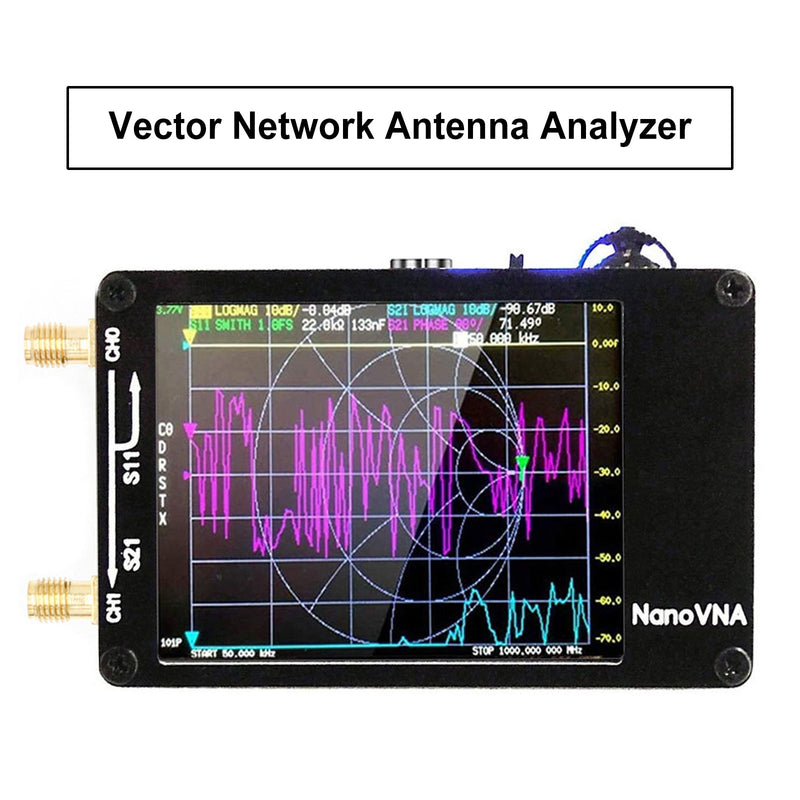 NanoVNA-H Vector Network Antenna Analyzer MF HF VHF UHF Analyzer W/ SD Card Slot
