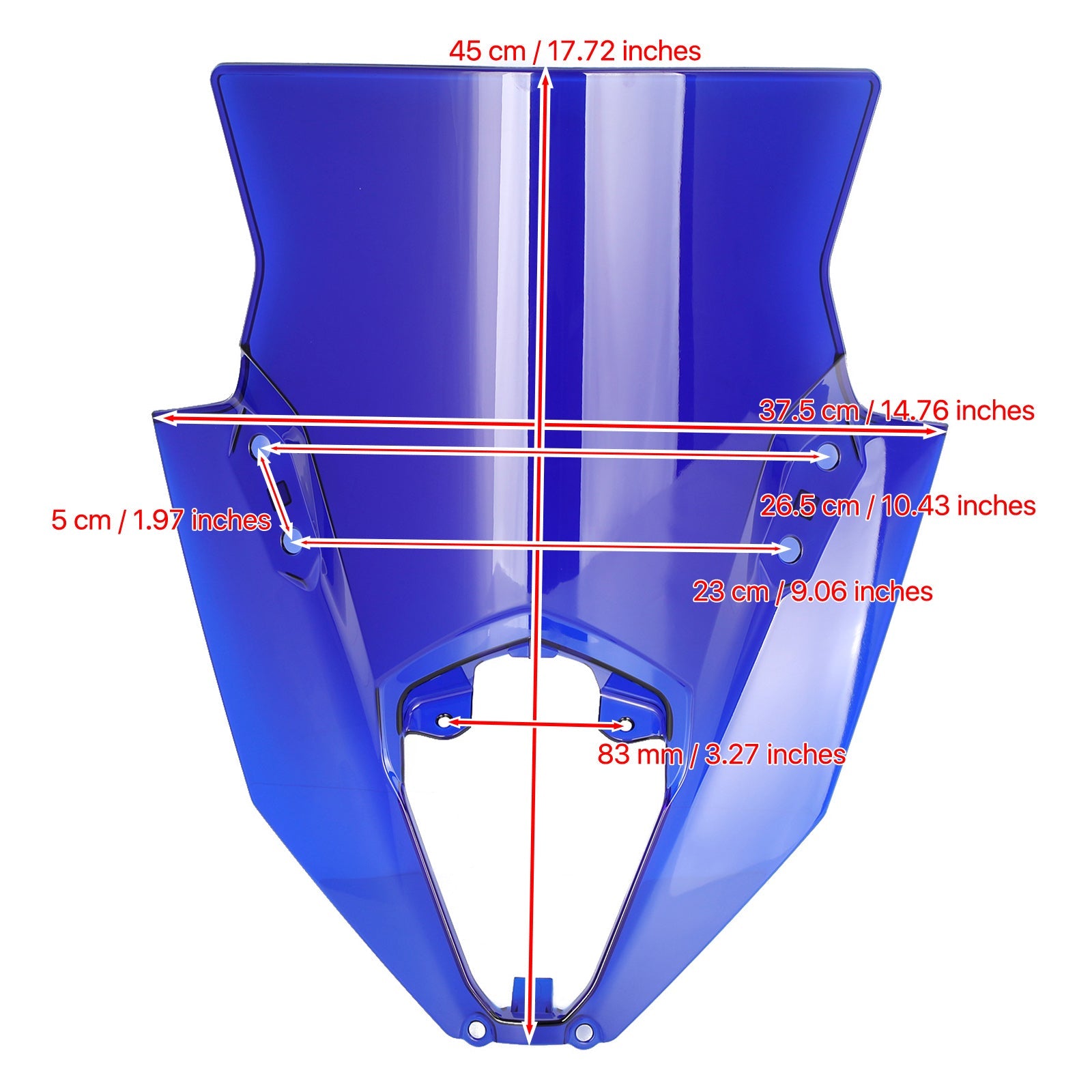 2020-2022 كاواساكي نينجا 650 ER6F واقي الزجاج الأمامي