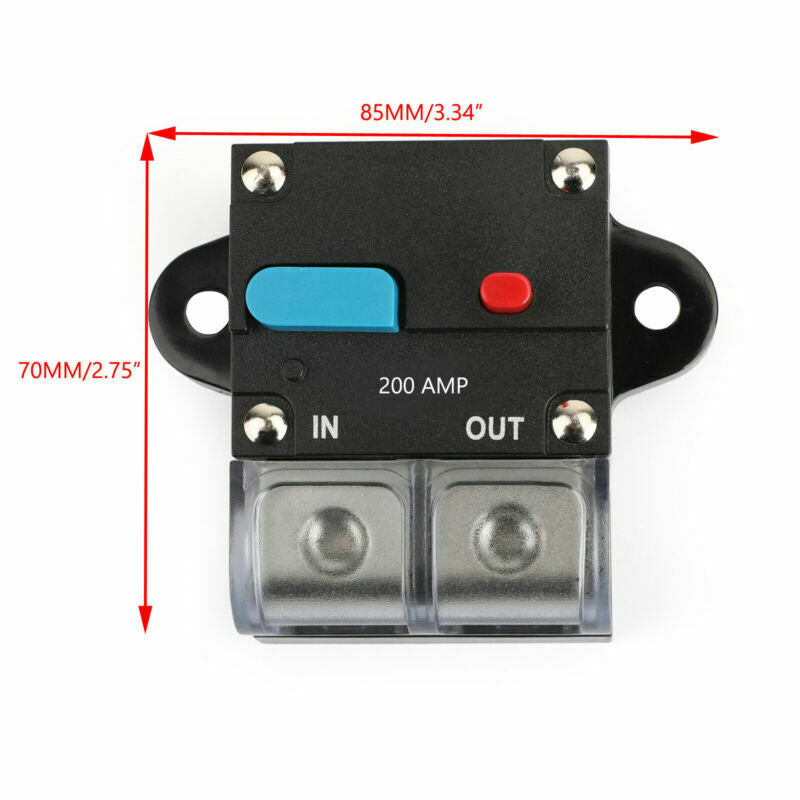 300A AMP Car Audio Marine Automatic Circuit Breaker Reset Fuse Insurance Block