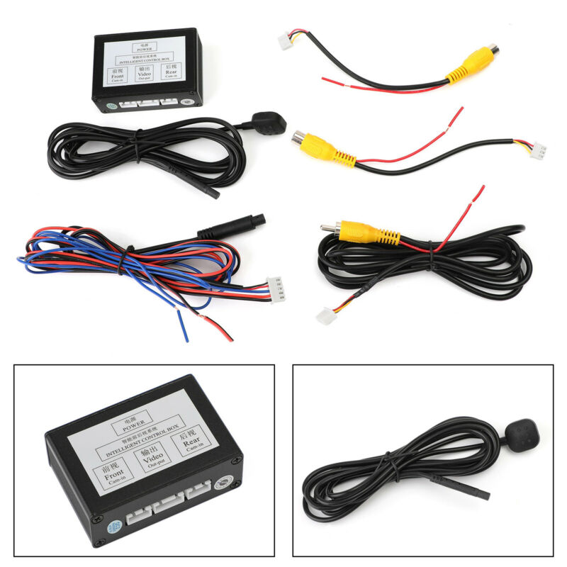 Universal Car SUV Front Rear Parking View Camera Switch 2 Channel Control Box Converter