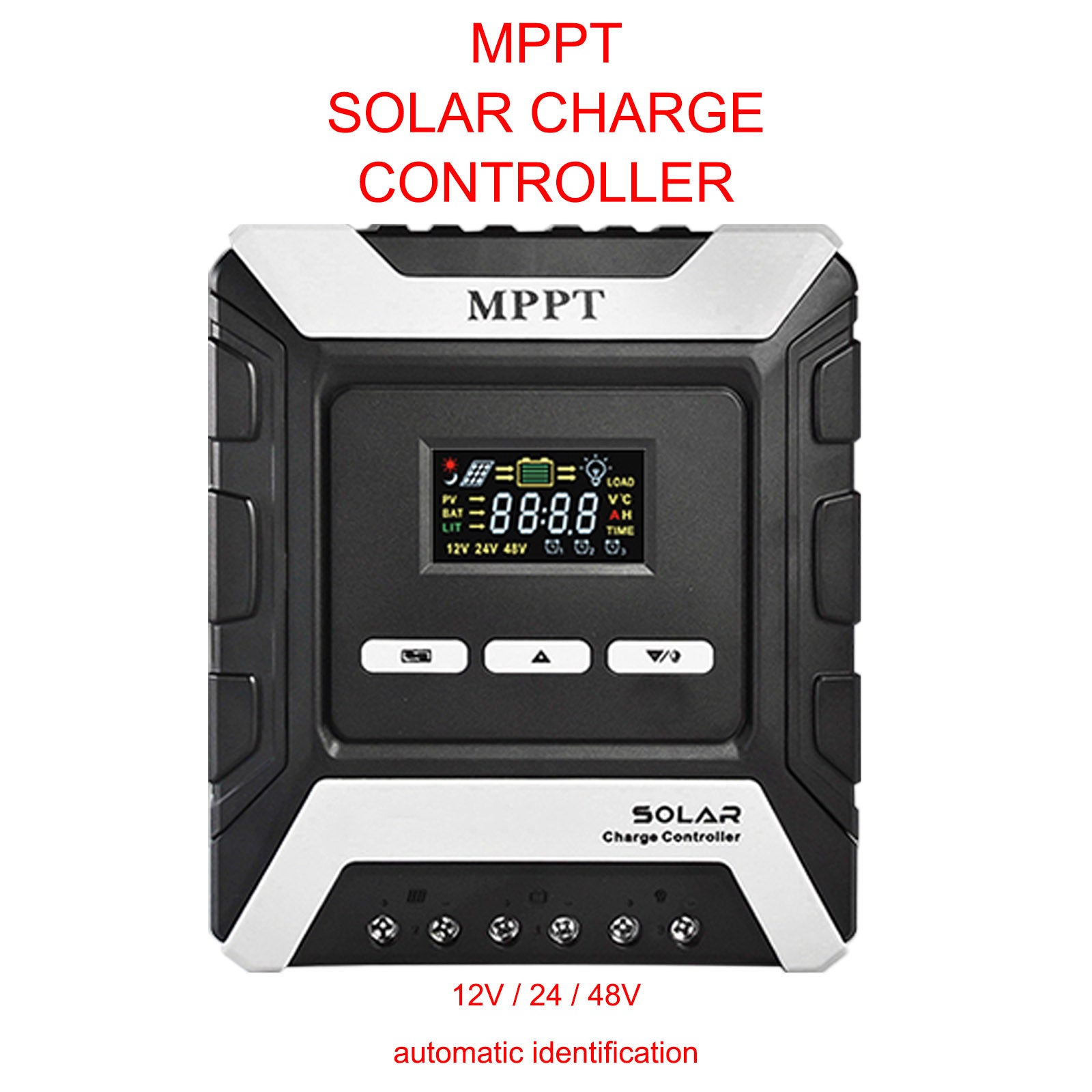 12/24/48V 20A MPPT Solar Charge Controller Panel Battery Regulator Dual USB