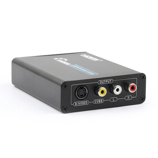 HDMI a 3 RCA AV+S-Video CVBS Compuesto R/L Audio 1080P Convertidor AU Plug Power