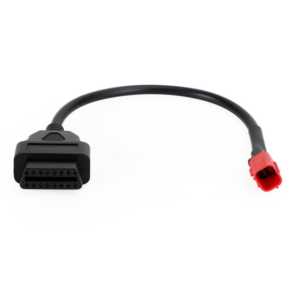 Honda 6 Pin Plug Diagnostic Cable to 16 pin Adapter OBD2 Motorcycle Cable