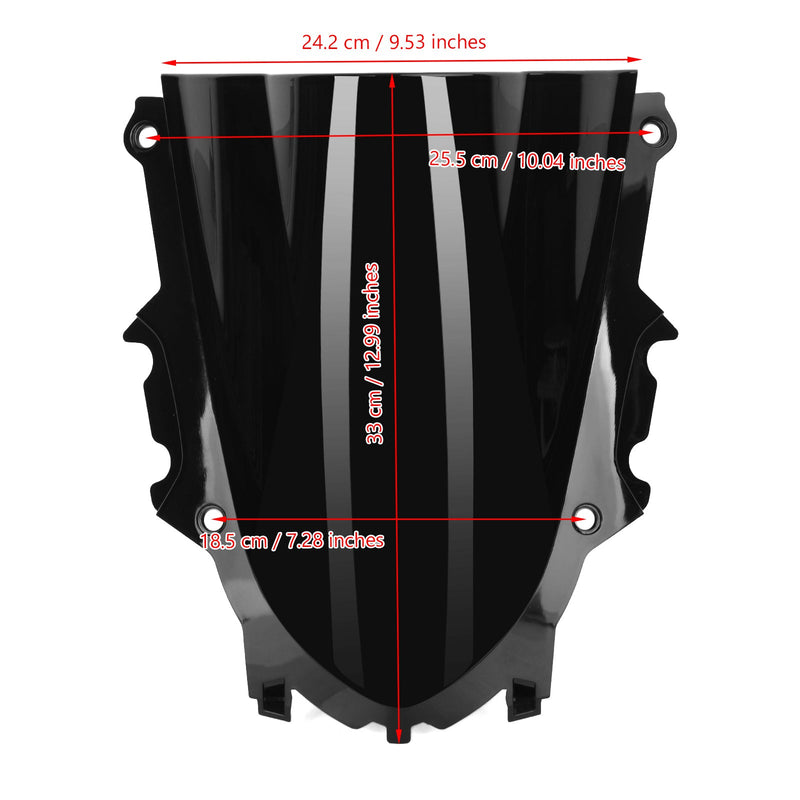 Parabrisas de plástico ABS para motocicleta Yamaha YZF R3 2019-2020