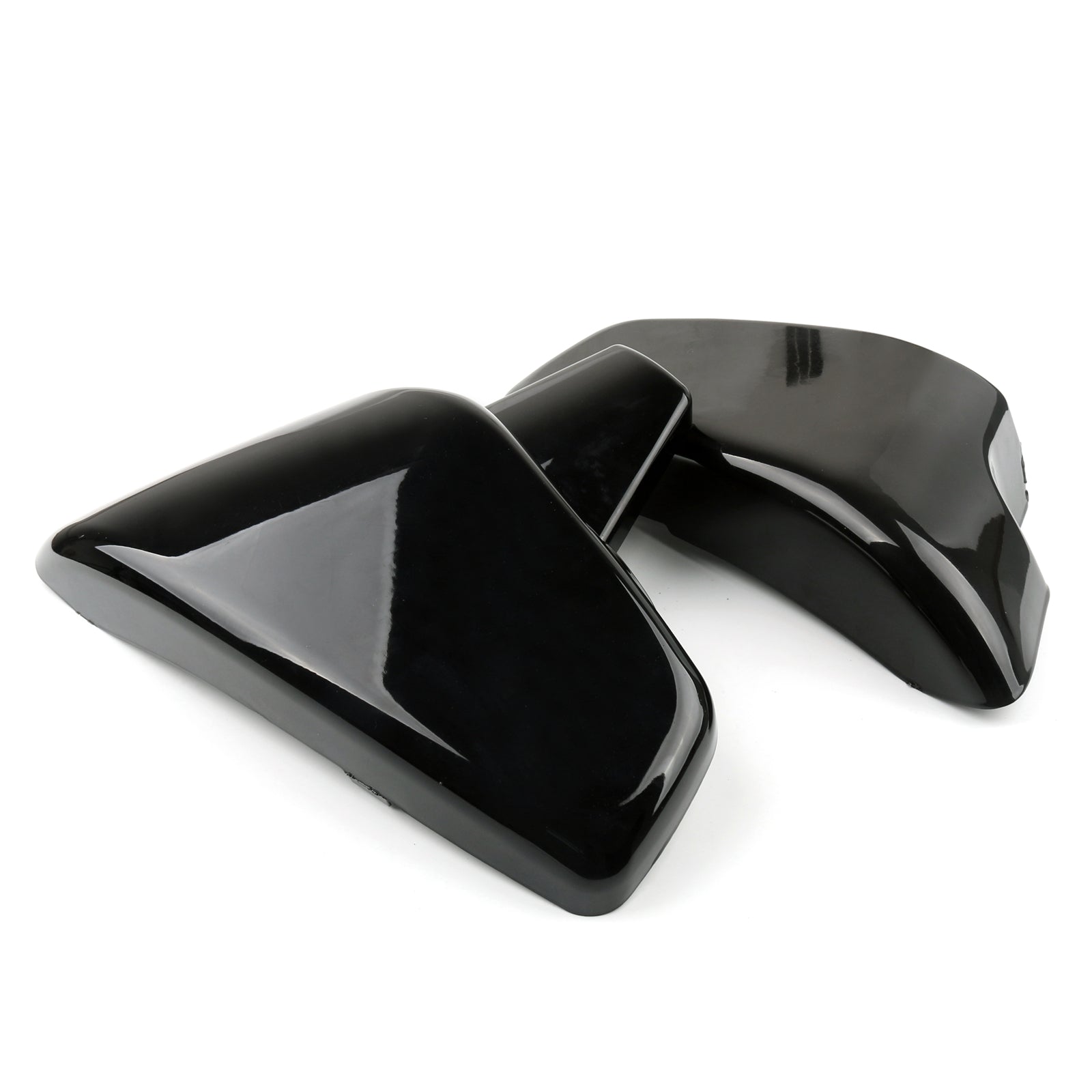 Cubiertas laterales de batería ABS para Honda VT600 Shadow VLX600 Deluxe 1999-2007 negro